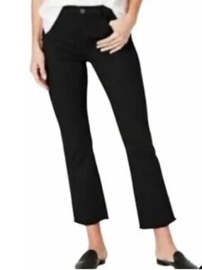J. Jill Black Ankle-Length Cropped Jeans, 8 Tall